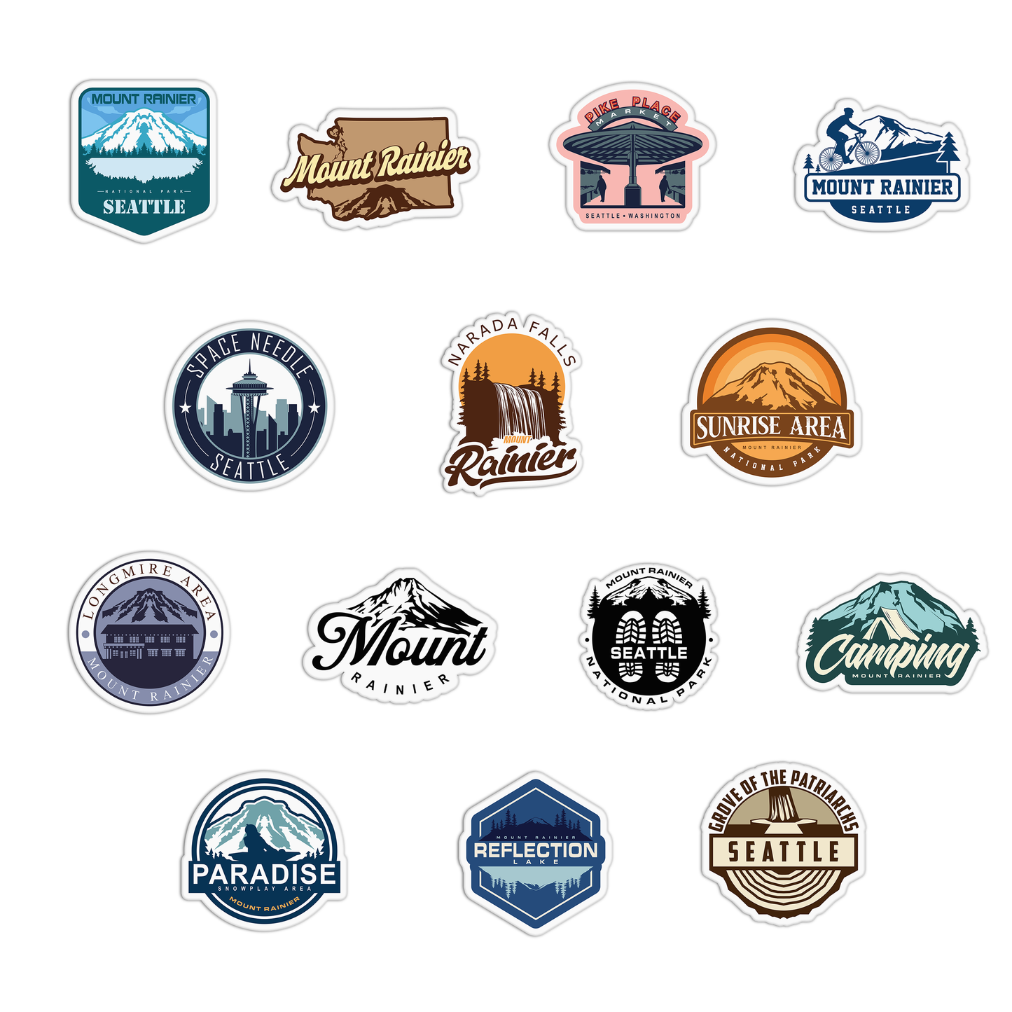 Travel Series_Seattle Sticker Pack