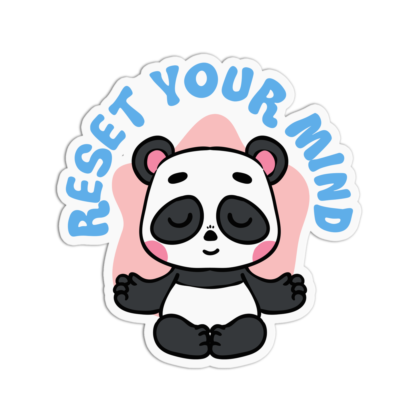 Reset Your Mind Yoga Stickers