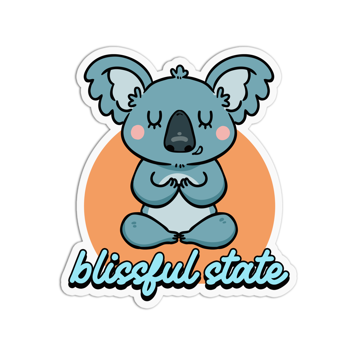 Blissful State  Yoga Stickers