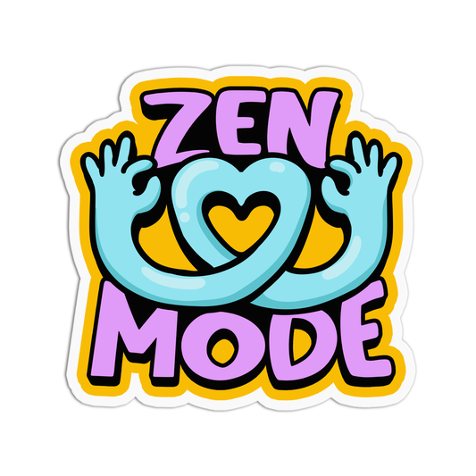 Zen Mode Yoga Stickers