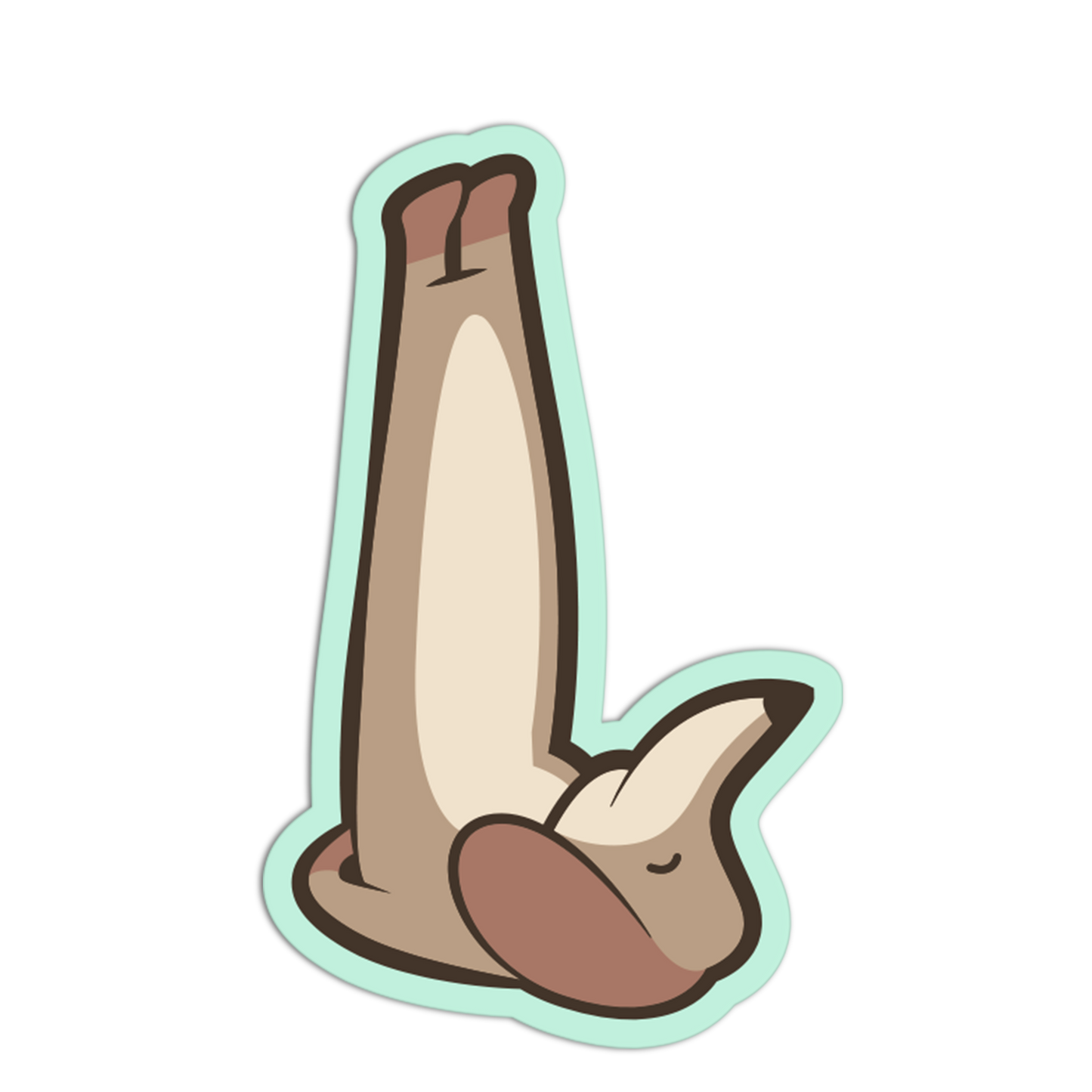 Cartoon-style illustration of a mushroom on a white background