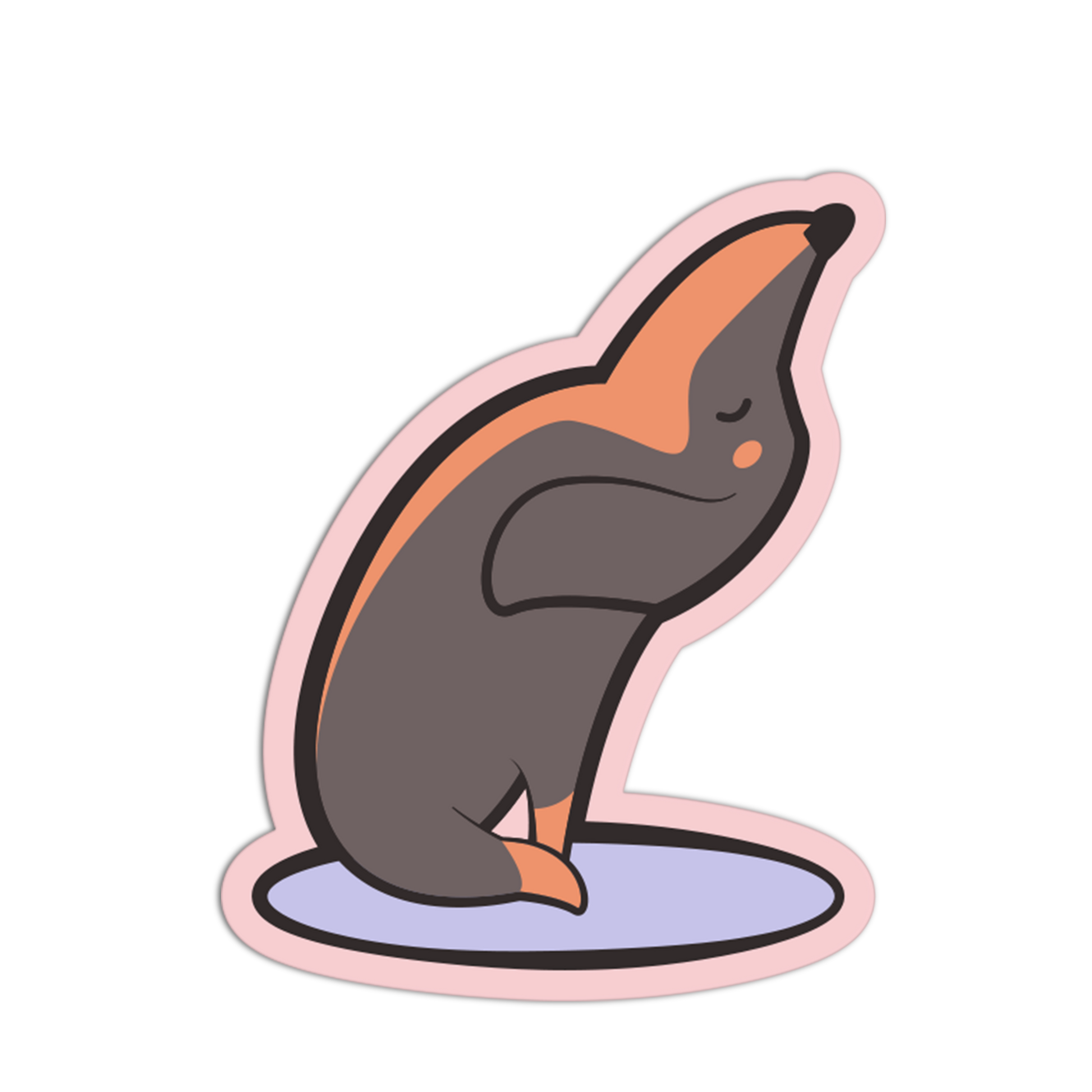 Illustration of a penguin on a white background