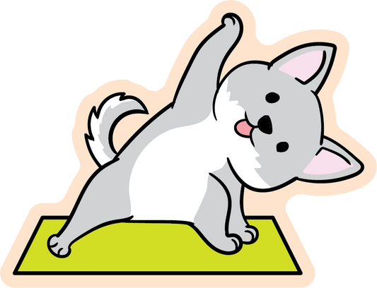 Lead Stretch Yoga Animal Stickers