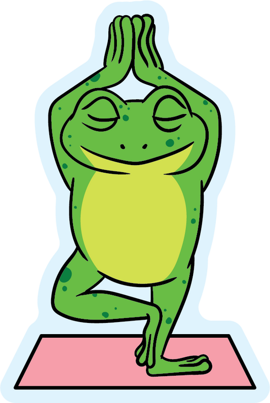 Mindful Frogy Yoga Animal Stickers