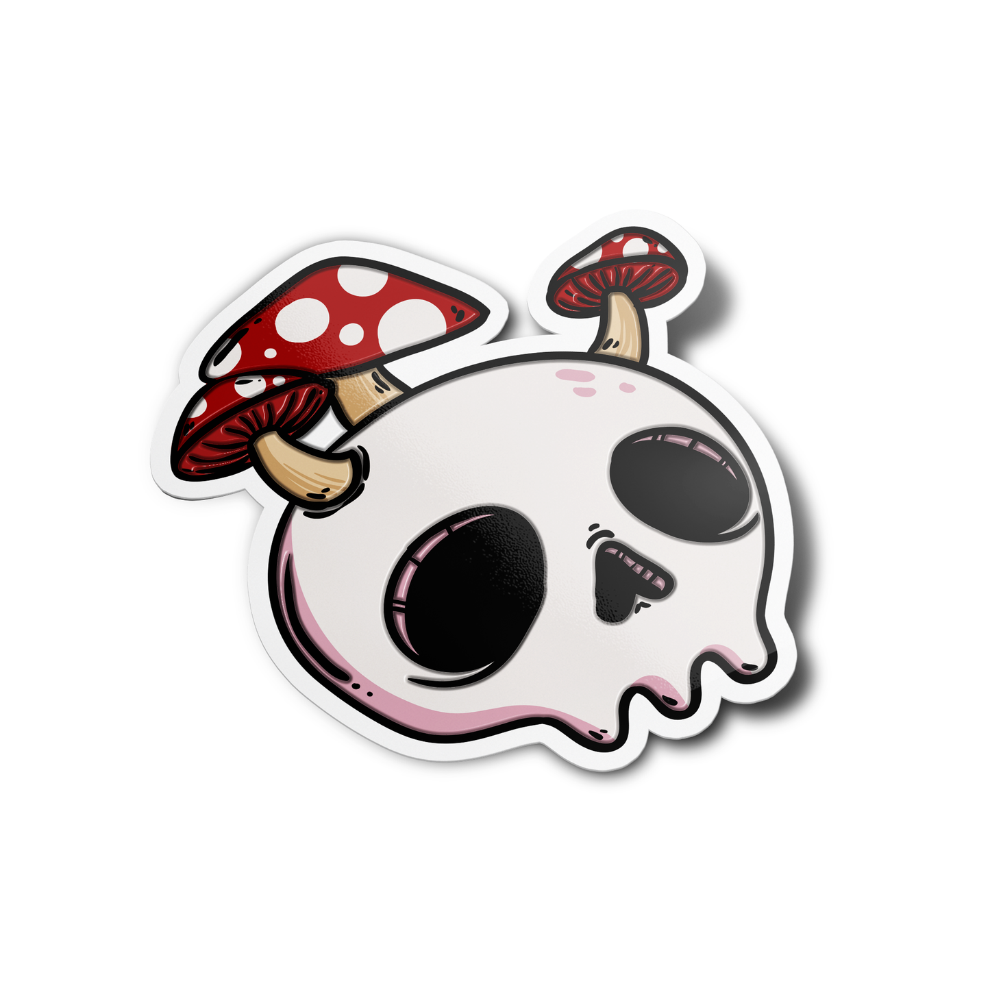 Mushroom Skull Candle