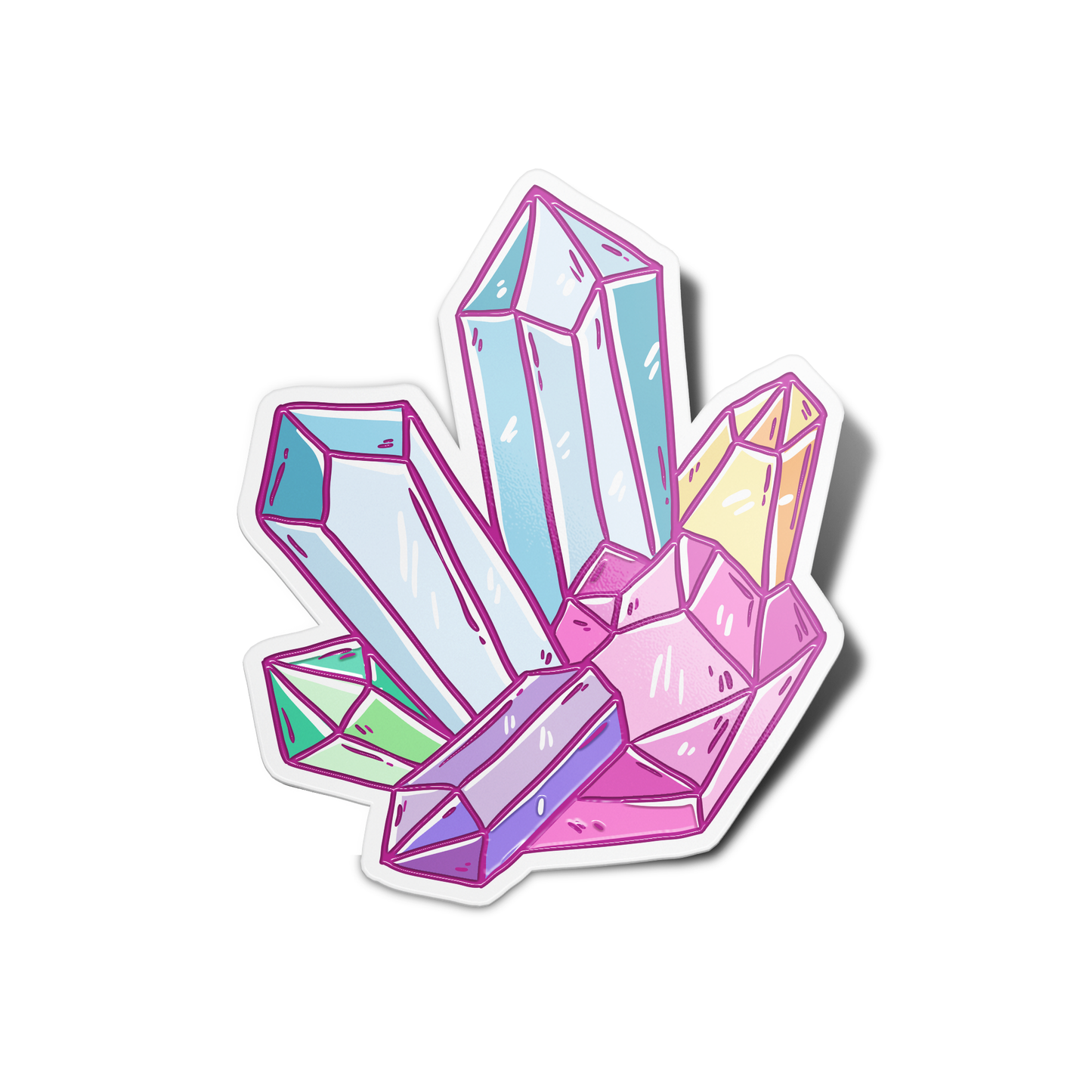 Multiple Crystals Stickers