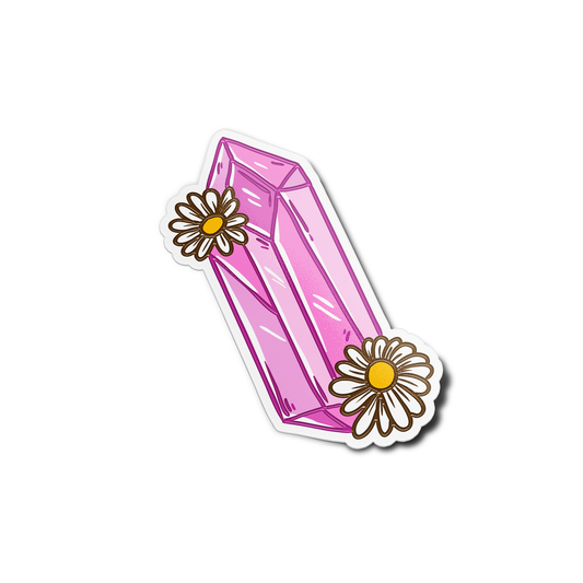 Crystals with Daisies Crystals Stickers
