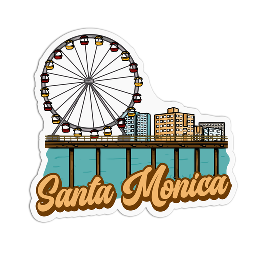 Santa Monica California Sticker