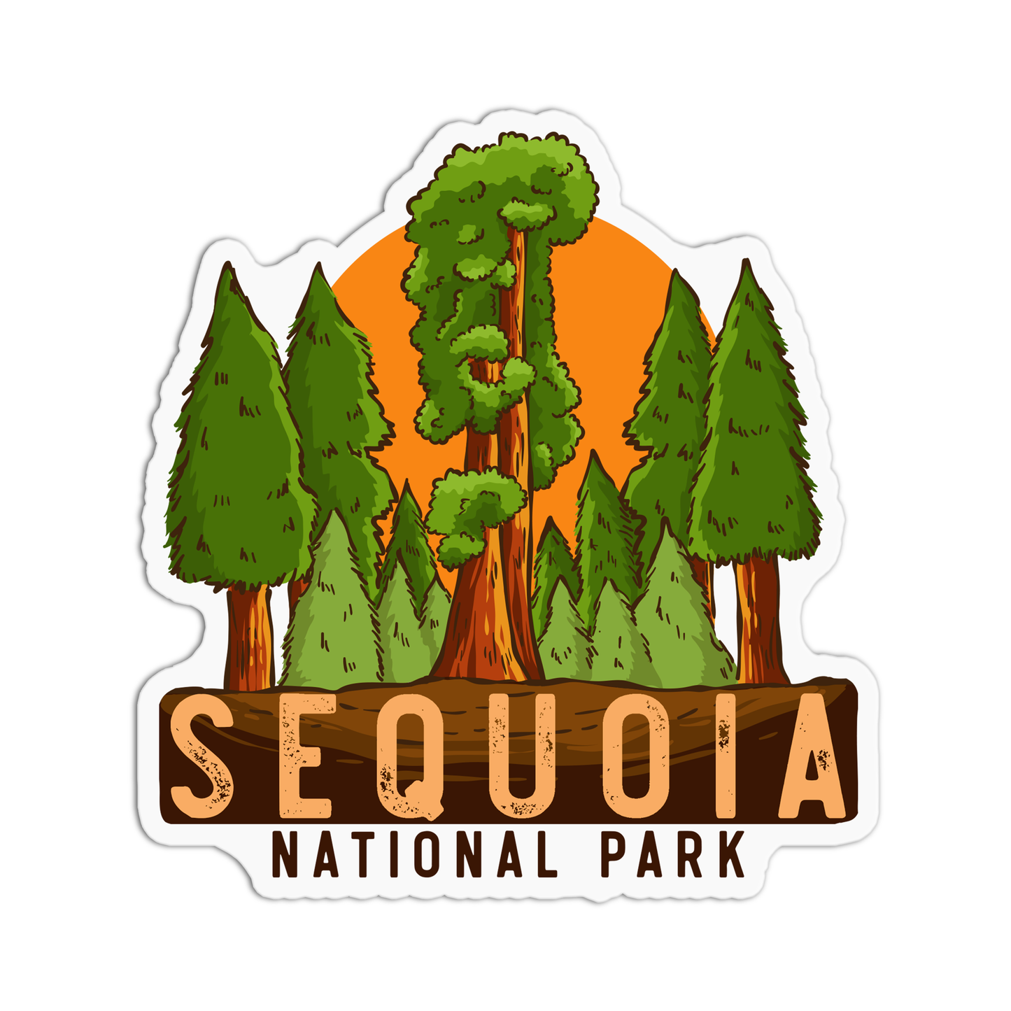 Sequoia National Park California Sticker
