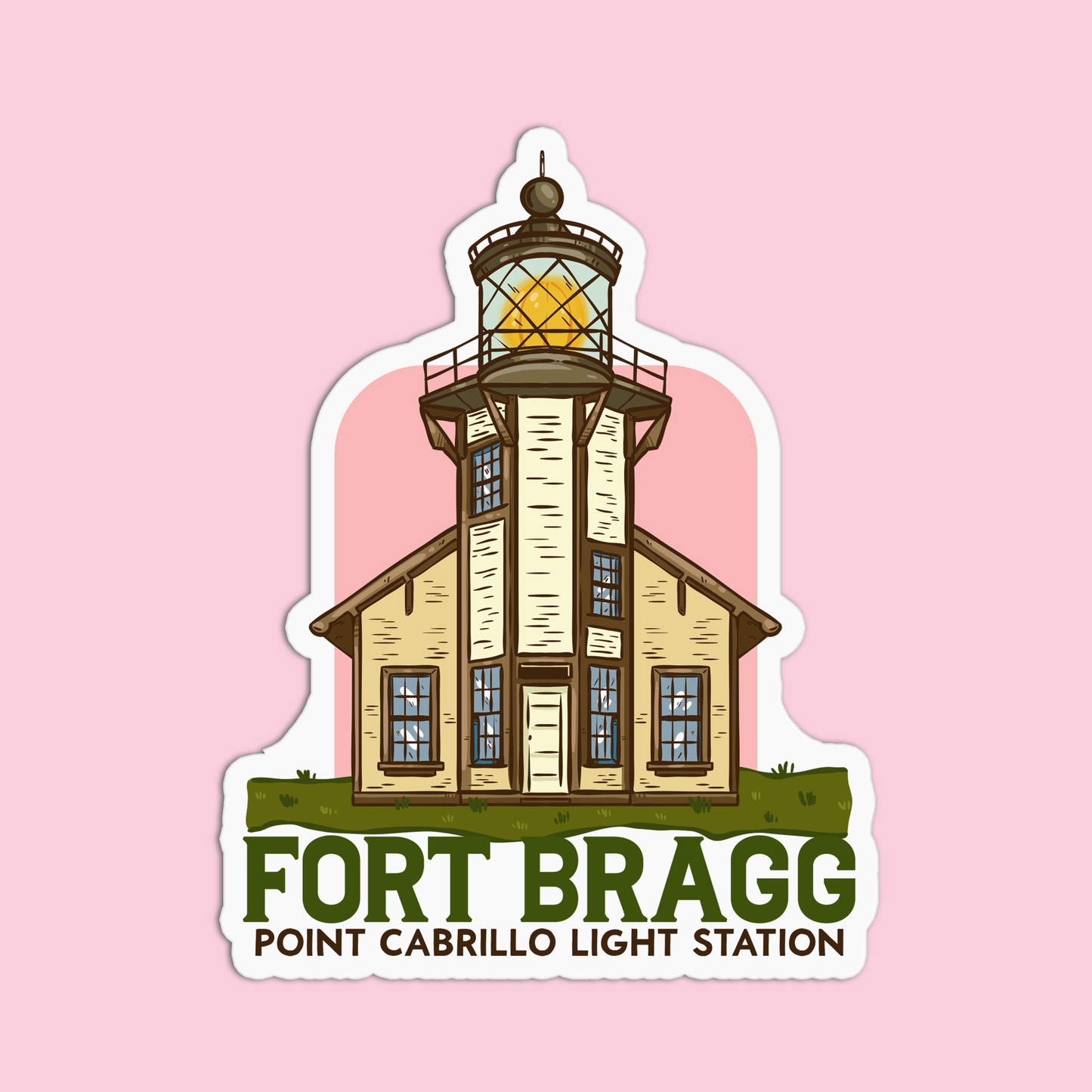 Fort Bragg California Sticker