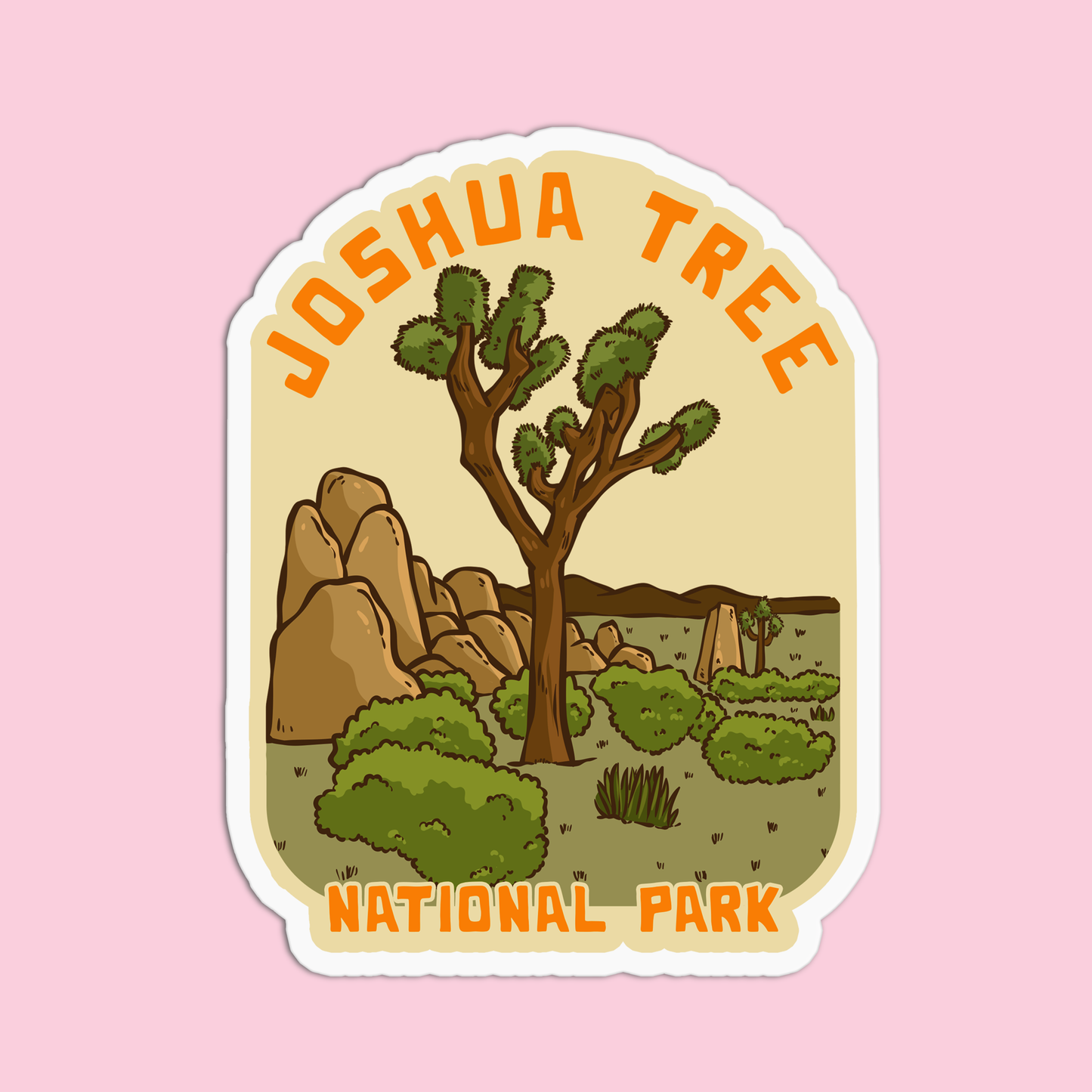 Joshua Tree National Park California Sticker