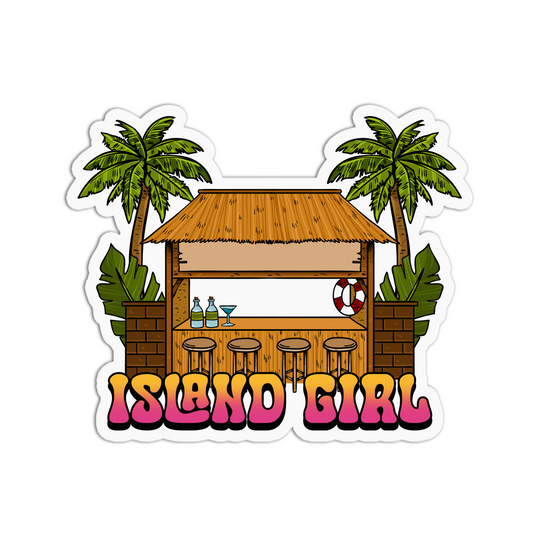 Island Girl Guam Sticker