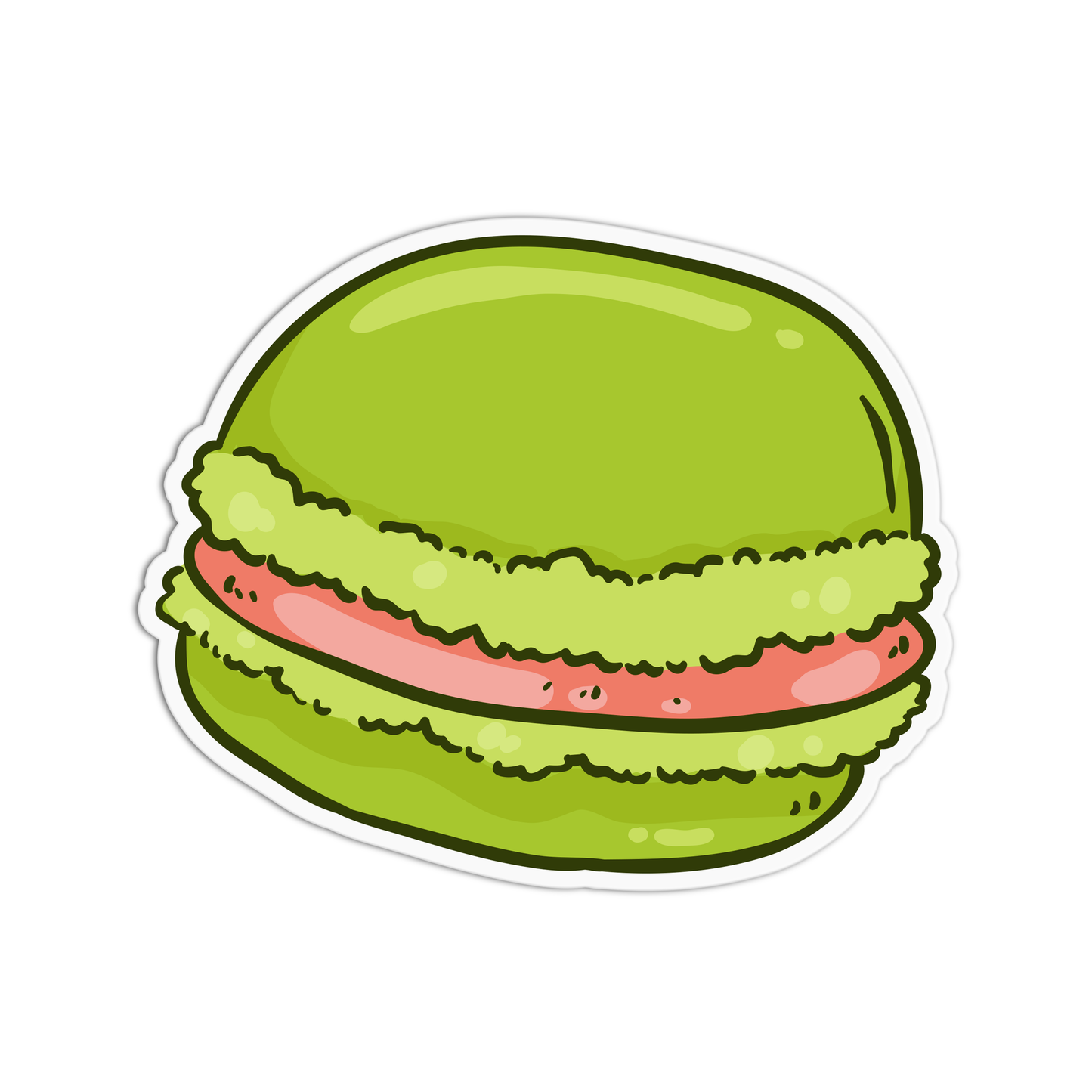 French Macaron Cute Sticker
