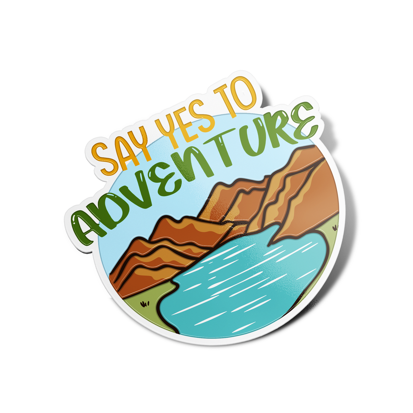 Say Yes to Adventure Nature Sticker