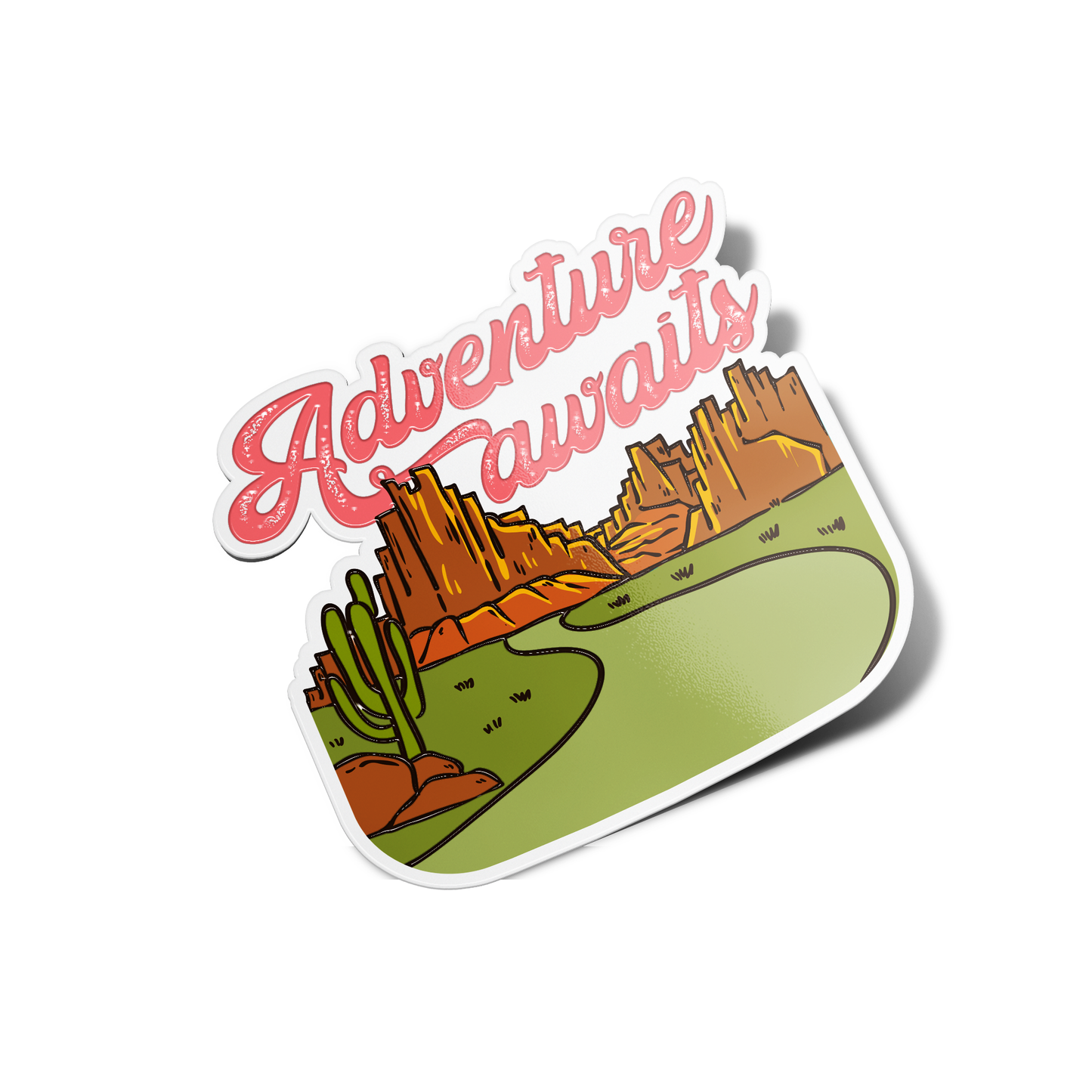 Adventure Awaits Nature Sticker