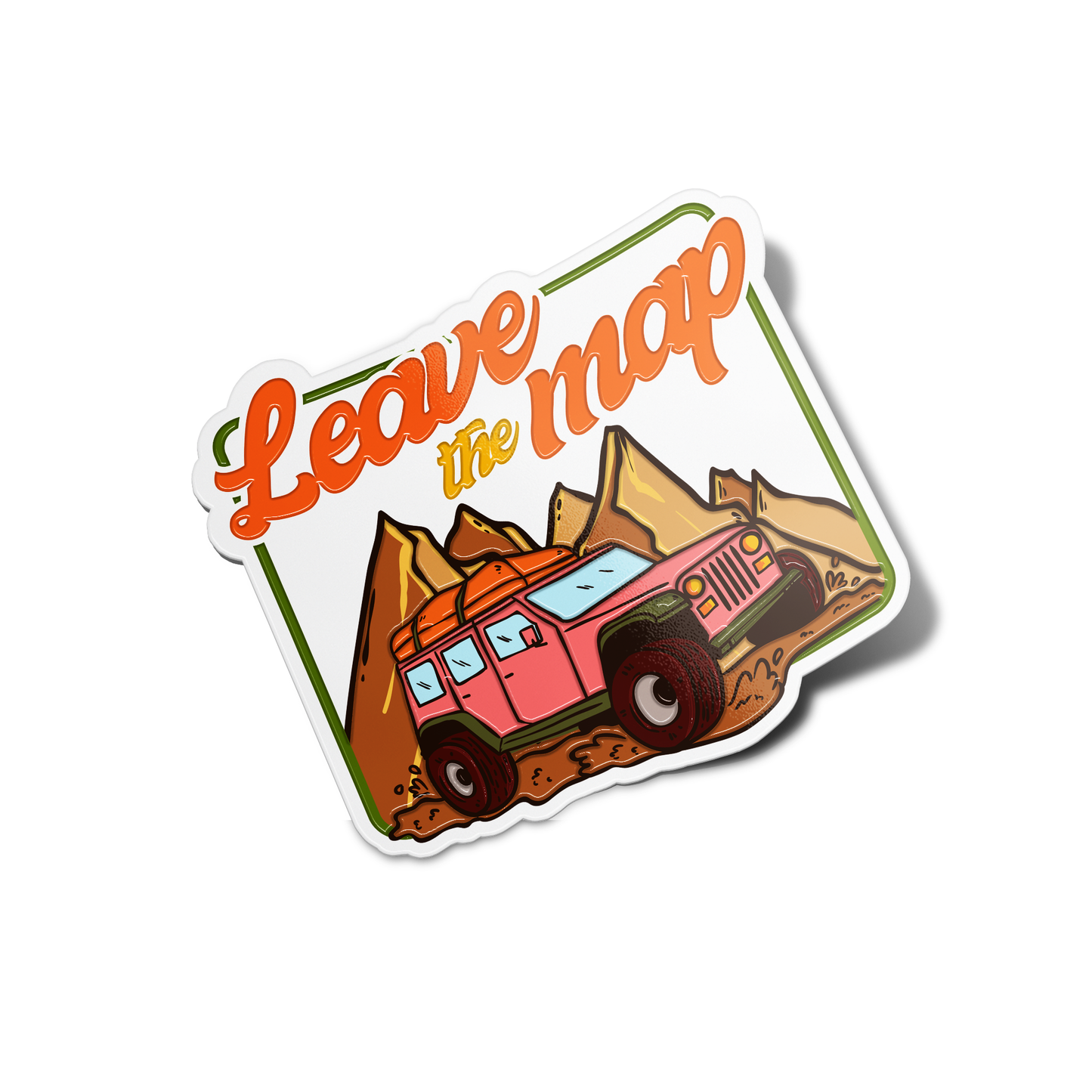 Leave the Map Nature Sticker