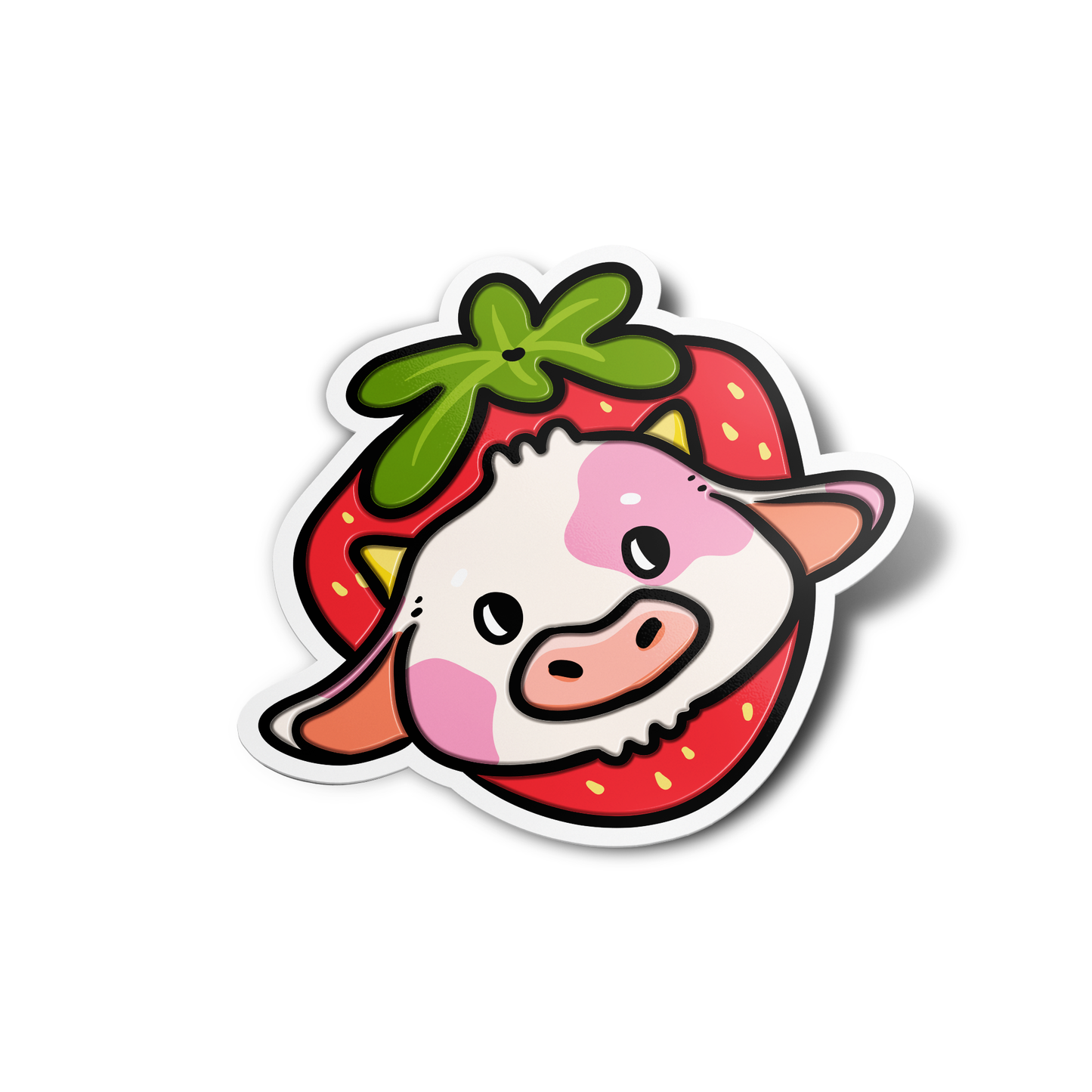 Strawberry Cow Sticker