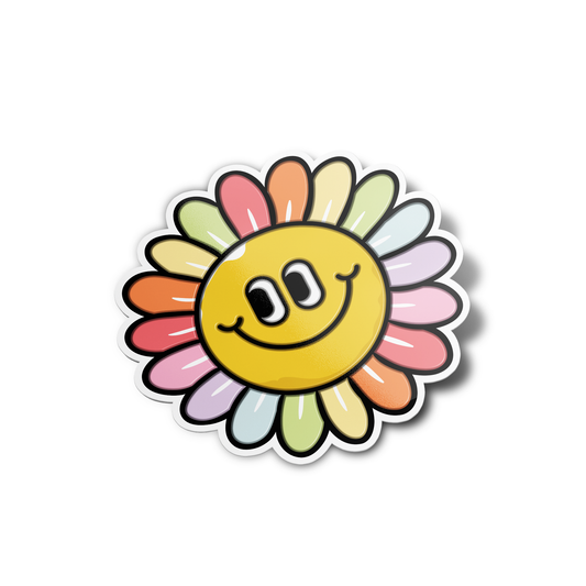Flower Smiley Sticker