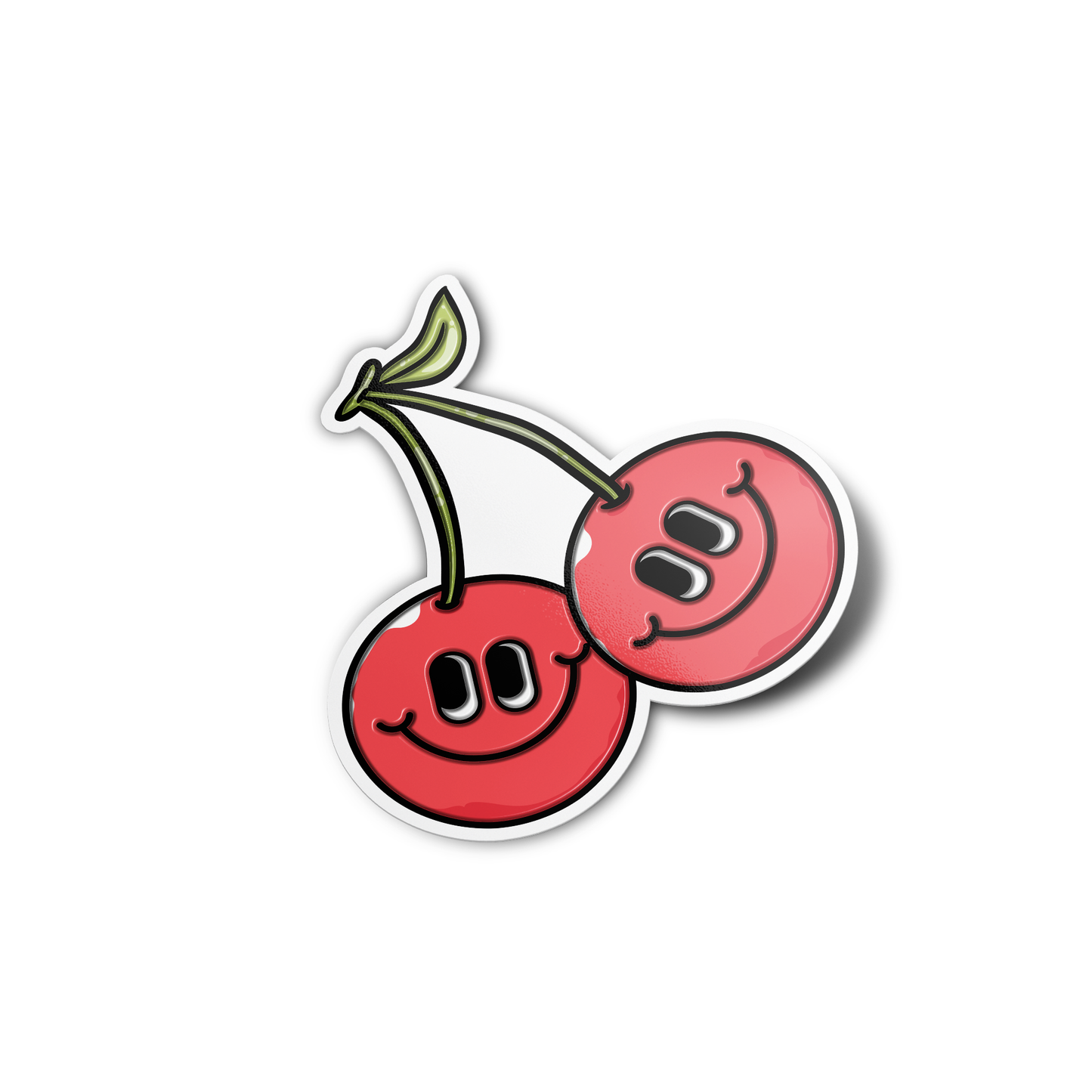 Cherry Smiley Sticker