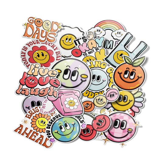 Flower Smiley Sticker
