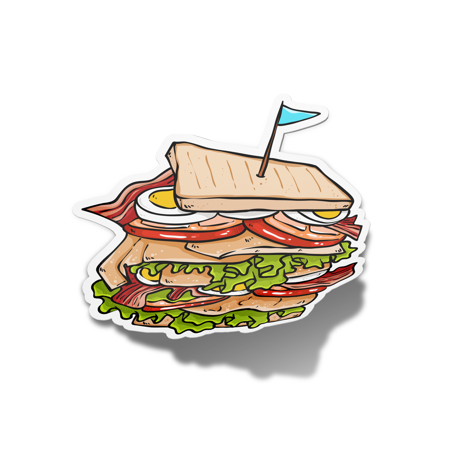 Clubhouse Sandwich Sticker