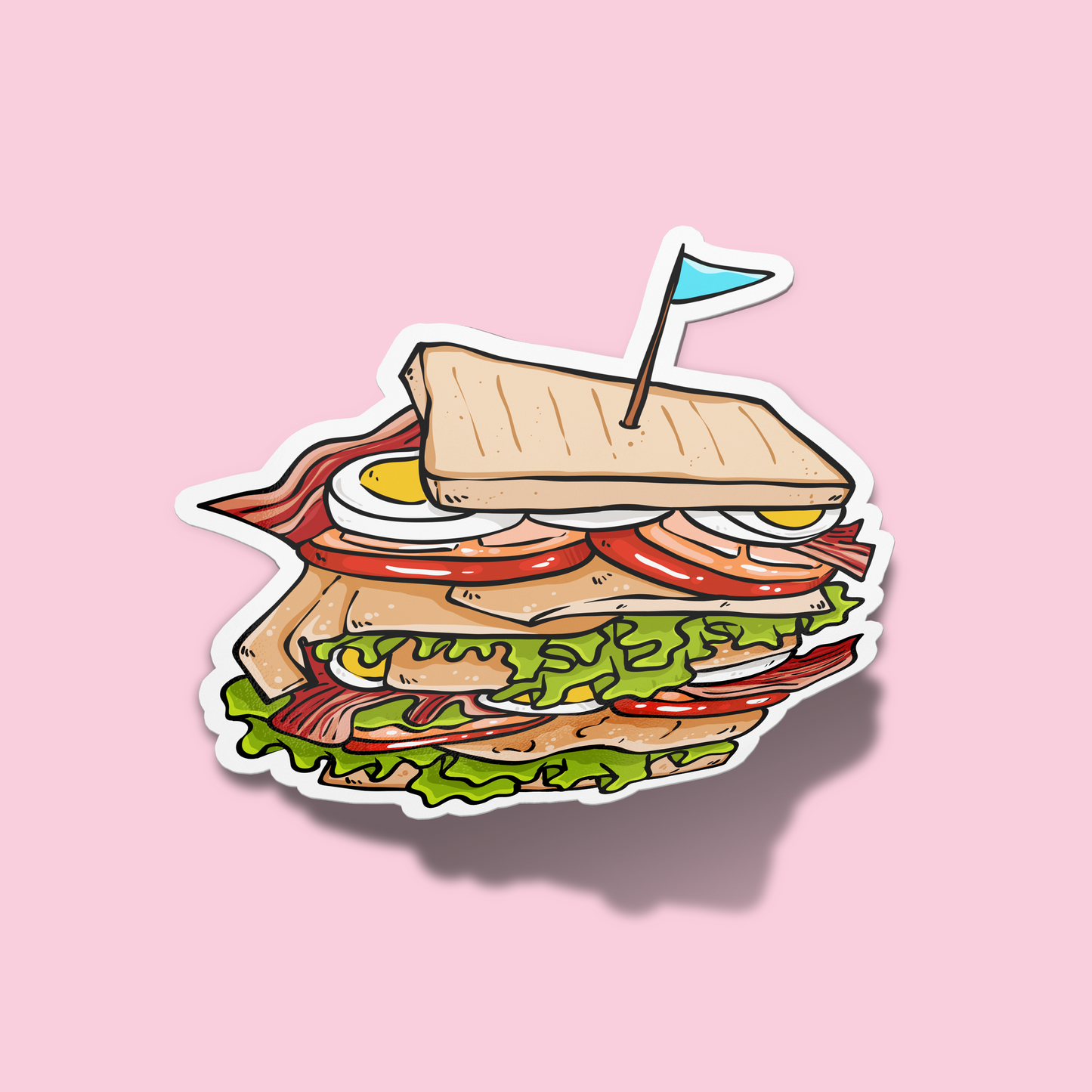 Clubhouse Sandwich Sticker