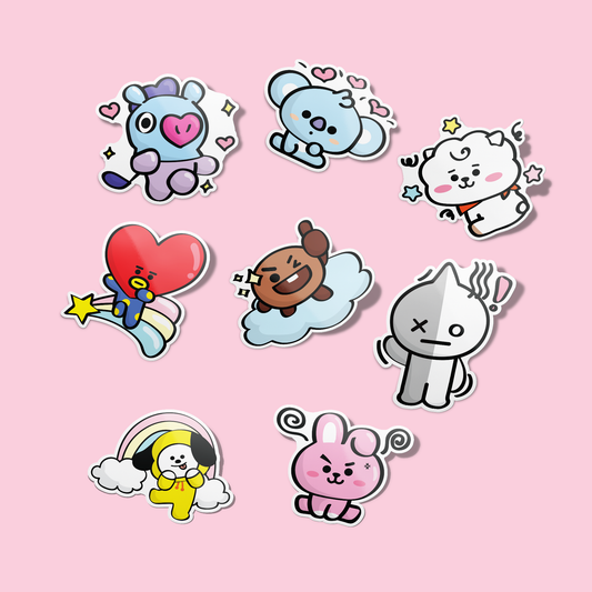 Cute BT21 Sticker Pack