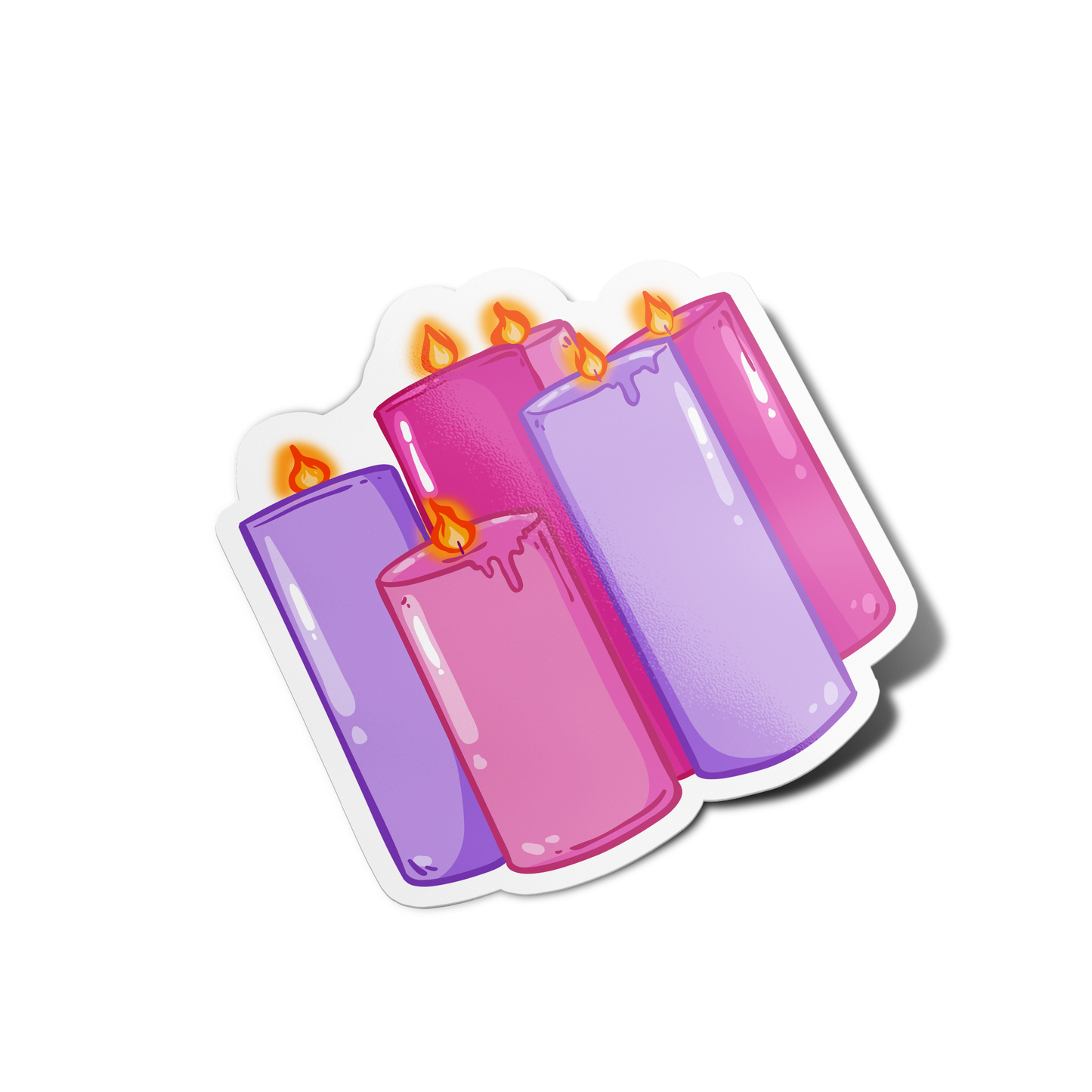 Candle and Crystal Sticker