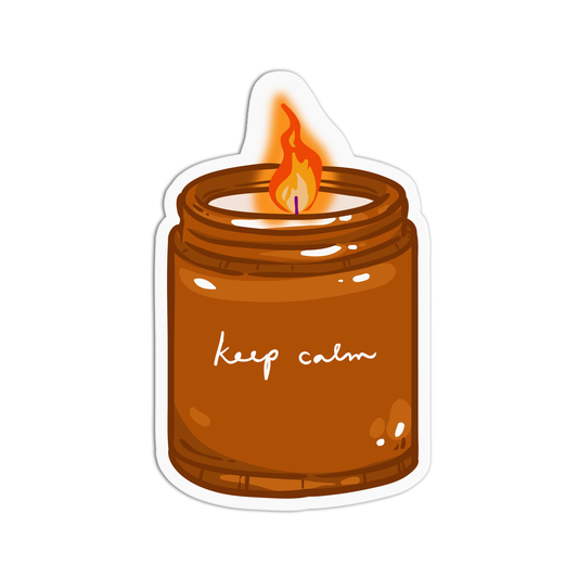 Candle and Crystal Sticker