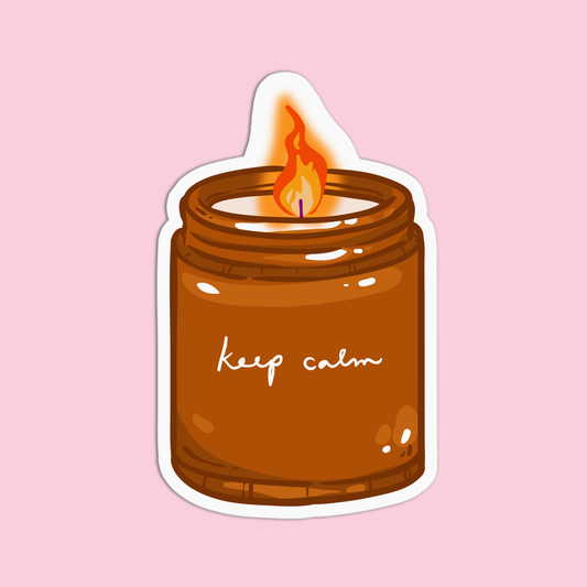 Candle and Crystal Sticker