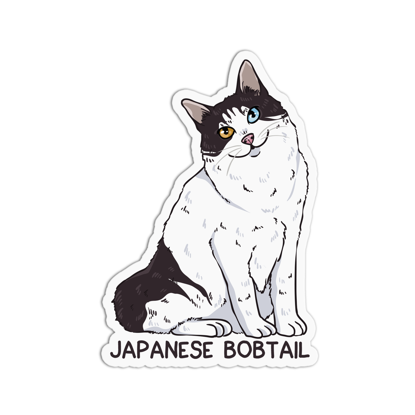 Japanese Bobtail Cat Sticker