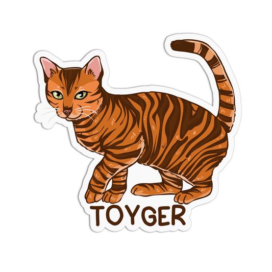 Toyger Cat Sticker