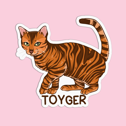 Toyger Cat Sticker