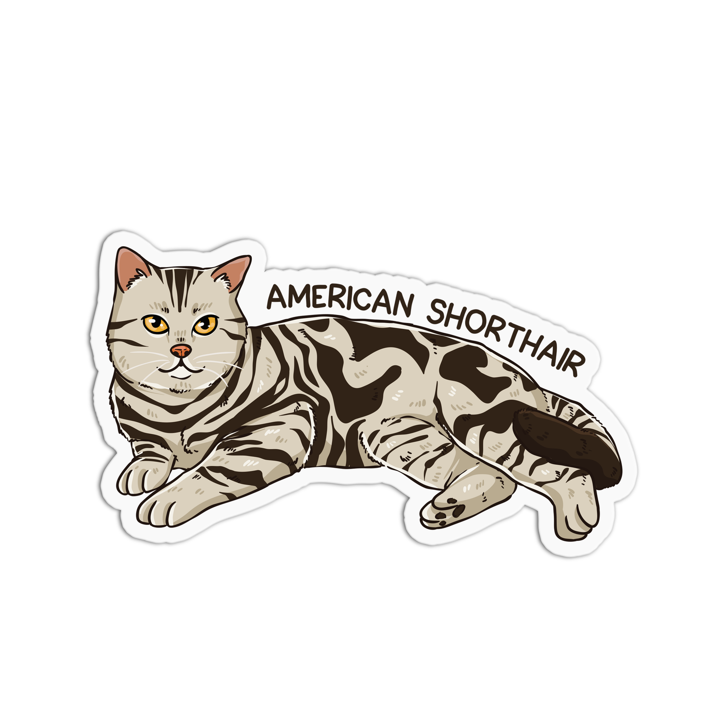 American Shorthair Cat Sticker