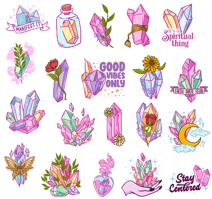 Assorted Crystal Stickers