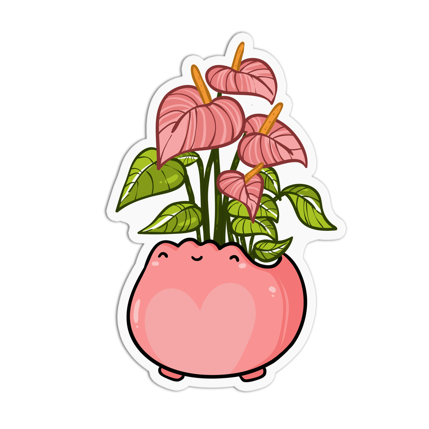 Peace Lily Plant Sticker