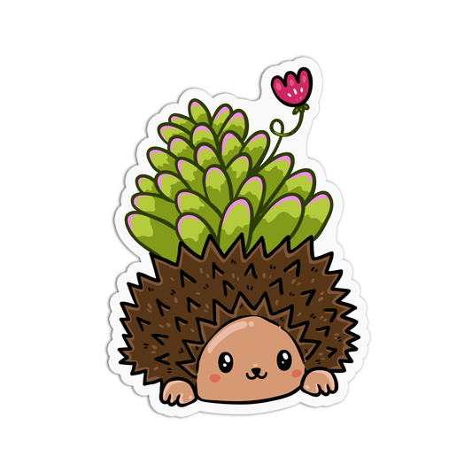 Hedgehog Plant Sticker