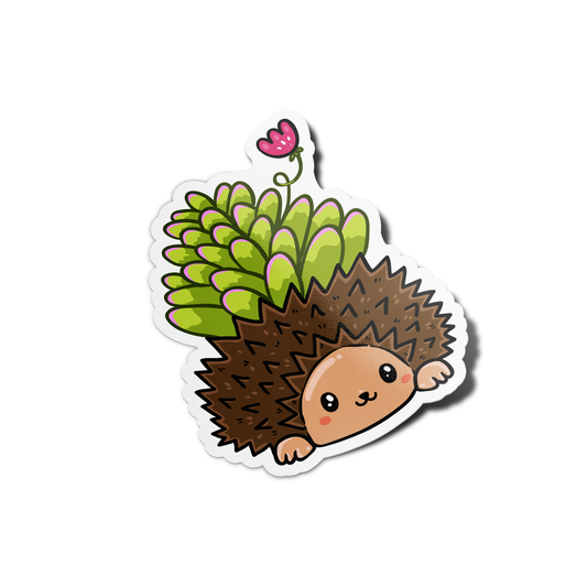Hedgehog Plant Sticker