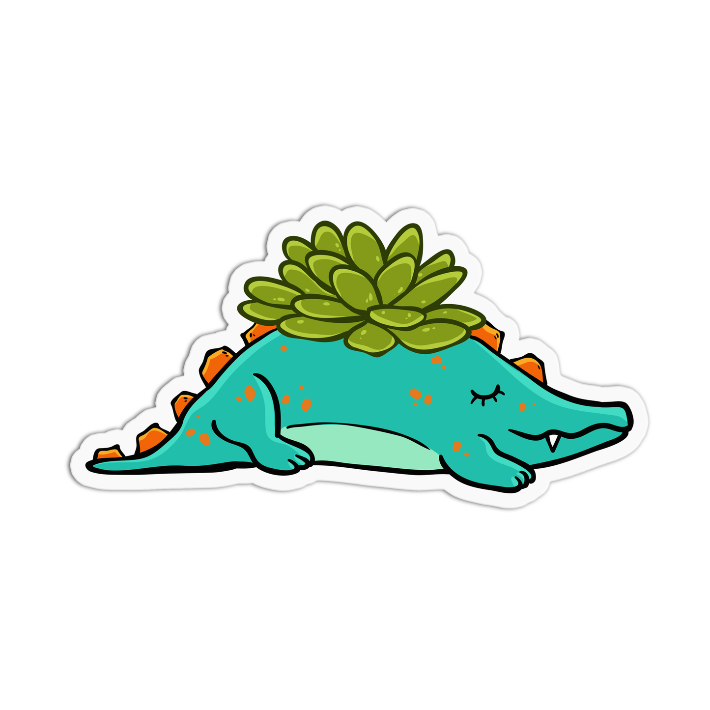 Alligator Pot Plant Sticker