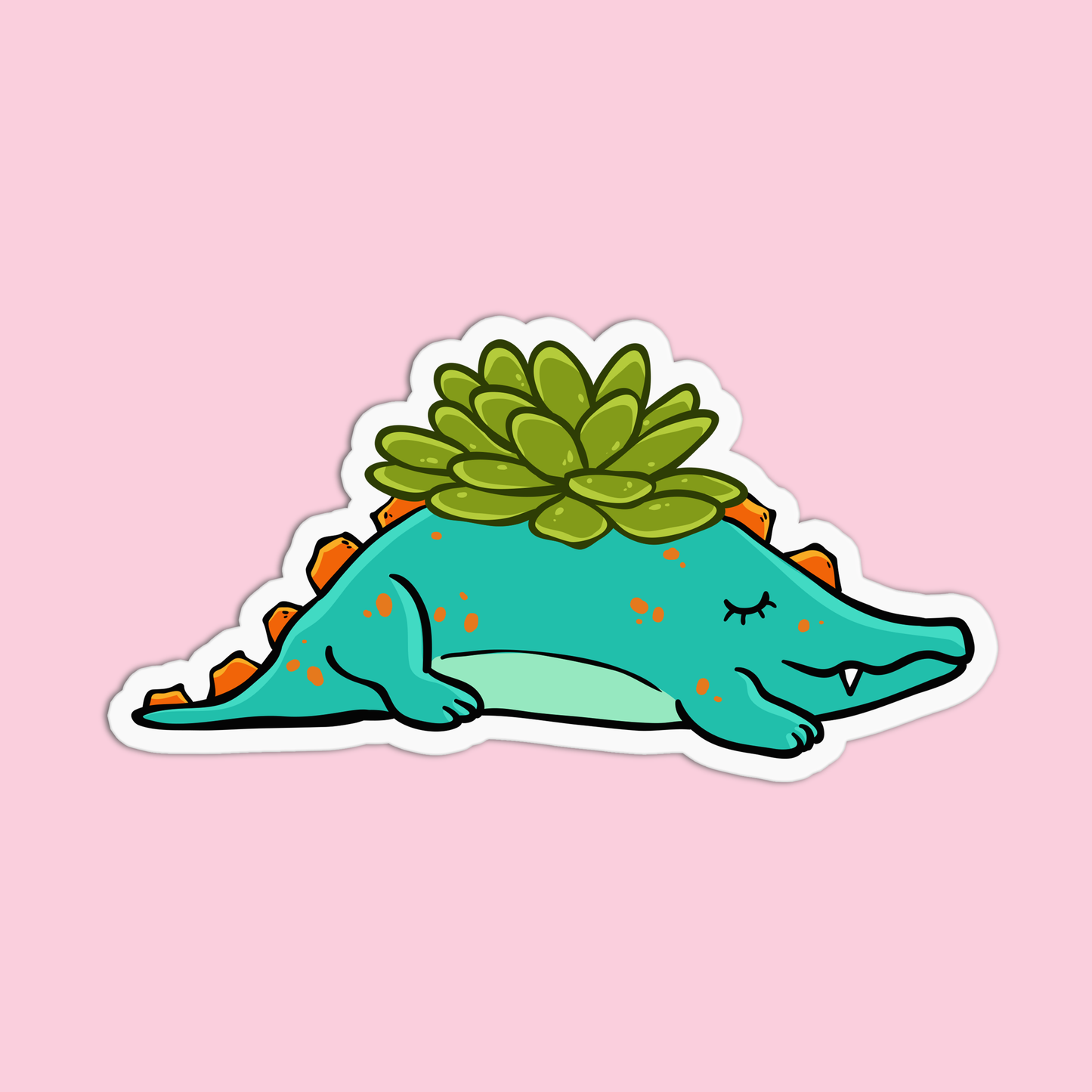 Alligator Pot Plant Sticker