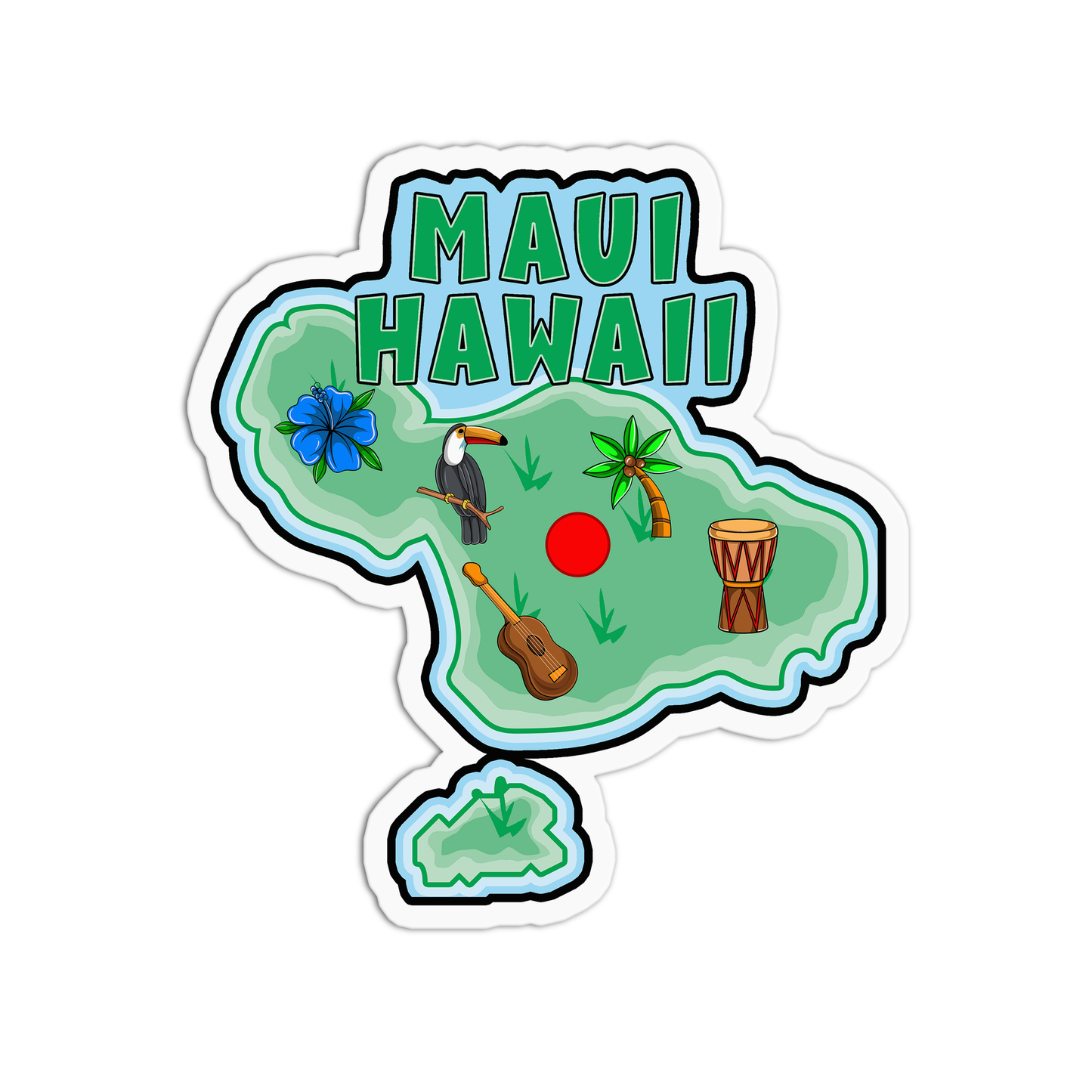 Maui Hawaii Stickers