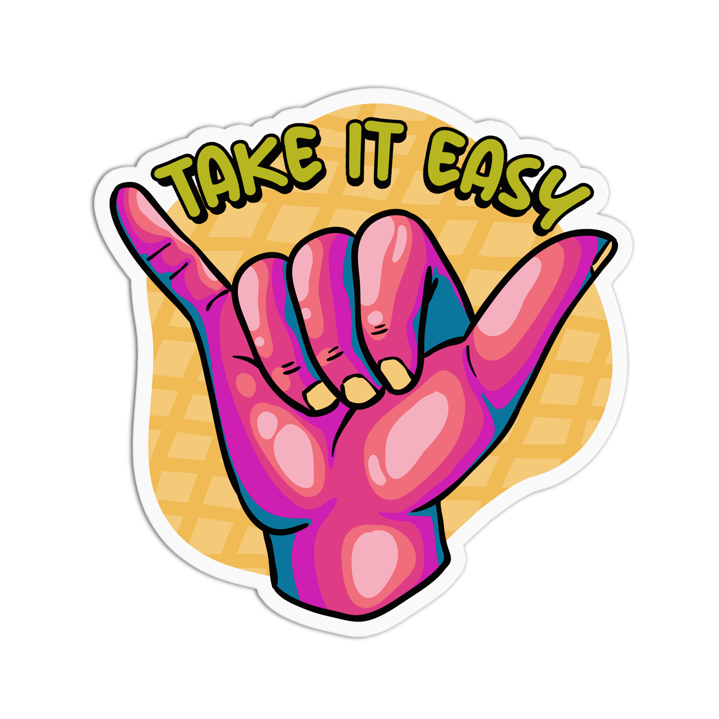 Take it easy Hawaii Stickers