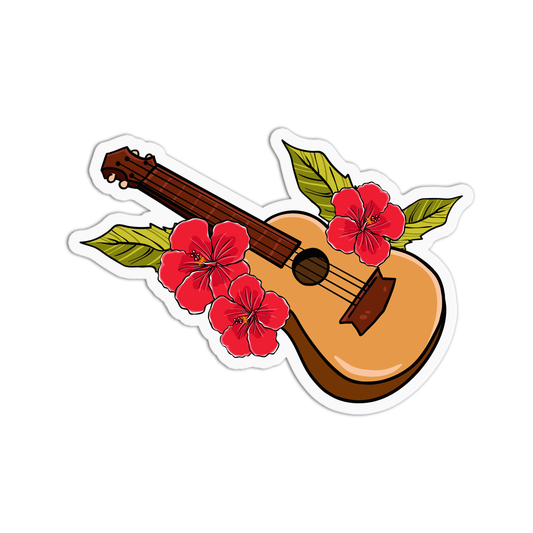 Ukelele Hawaii Stickers