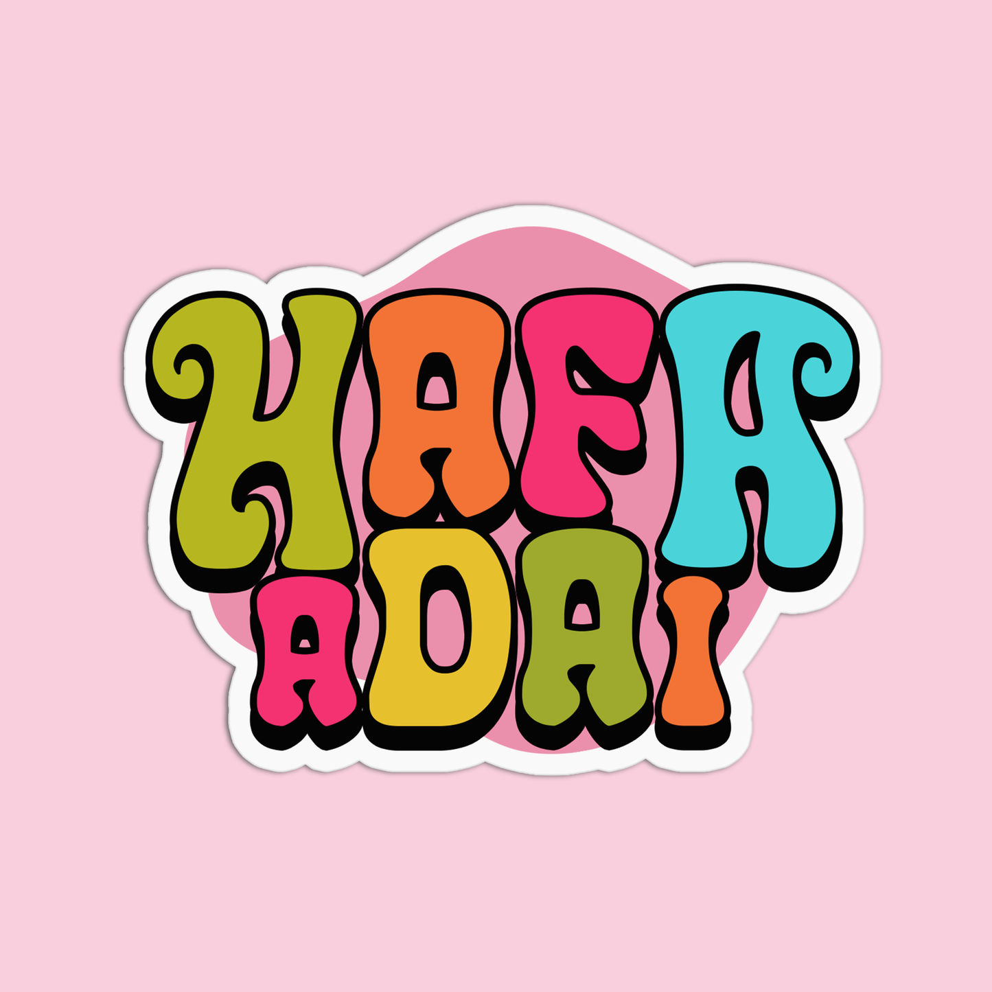Hafa Adai Hawaii Stickers