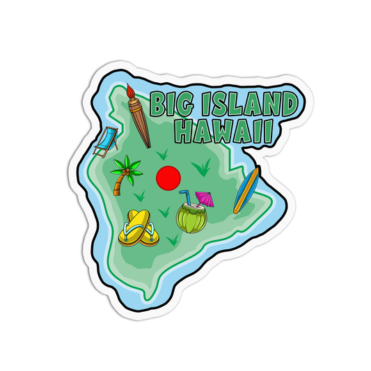 Big Island Hawaii Stickers