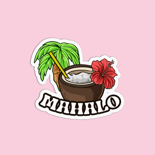 Mahalo Hawaii Stickers