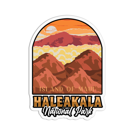 Island of Maui Hawaii Stickers