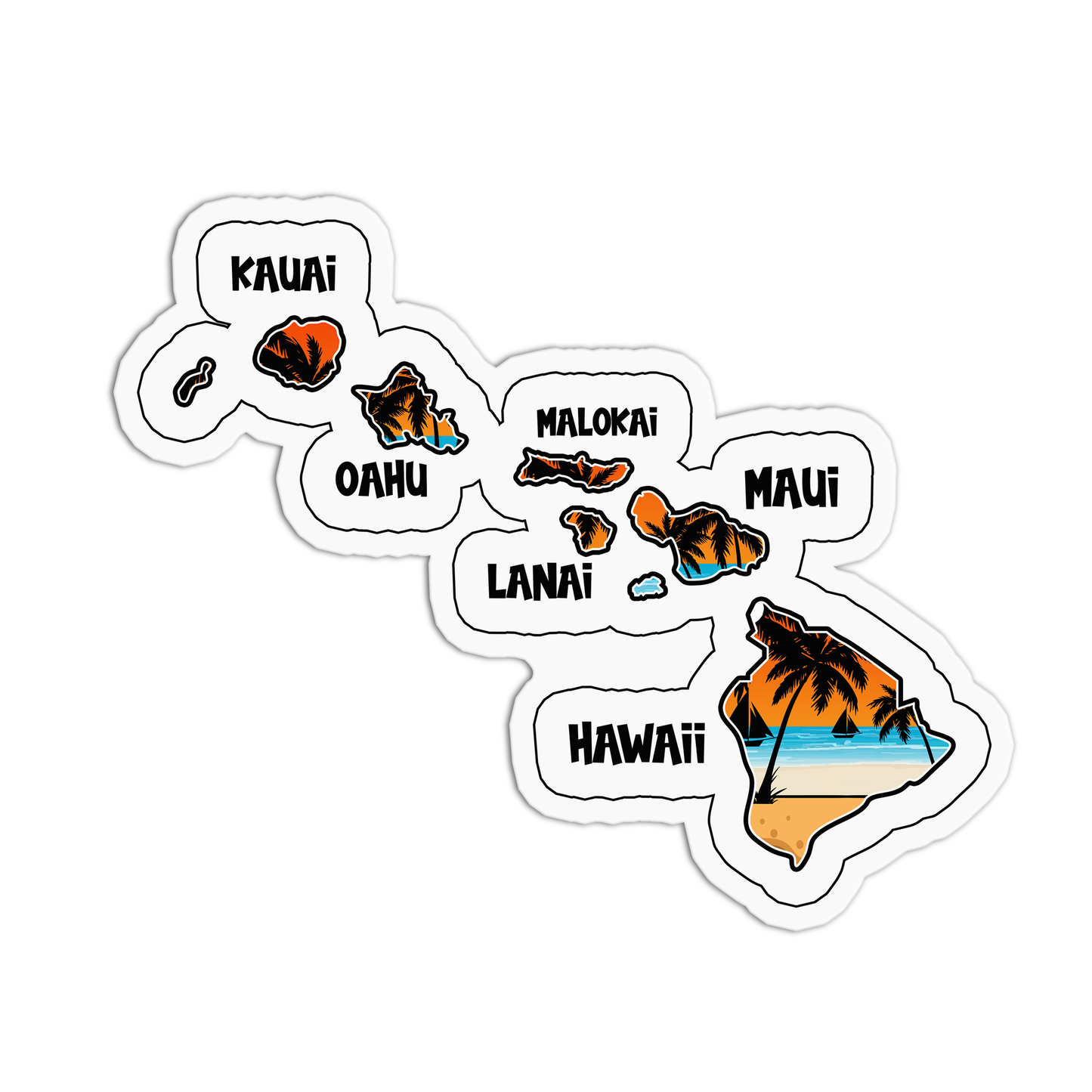 Hawaii Stickers