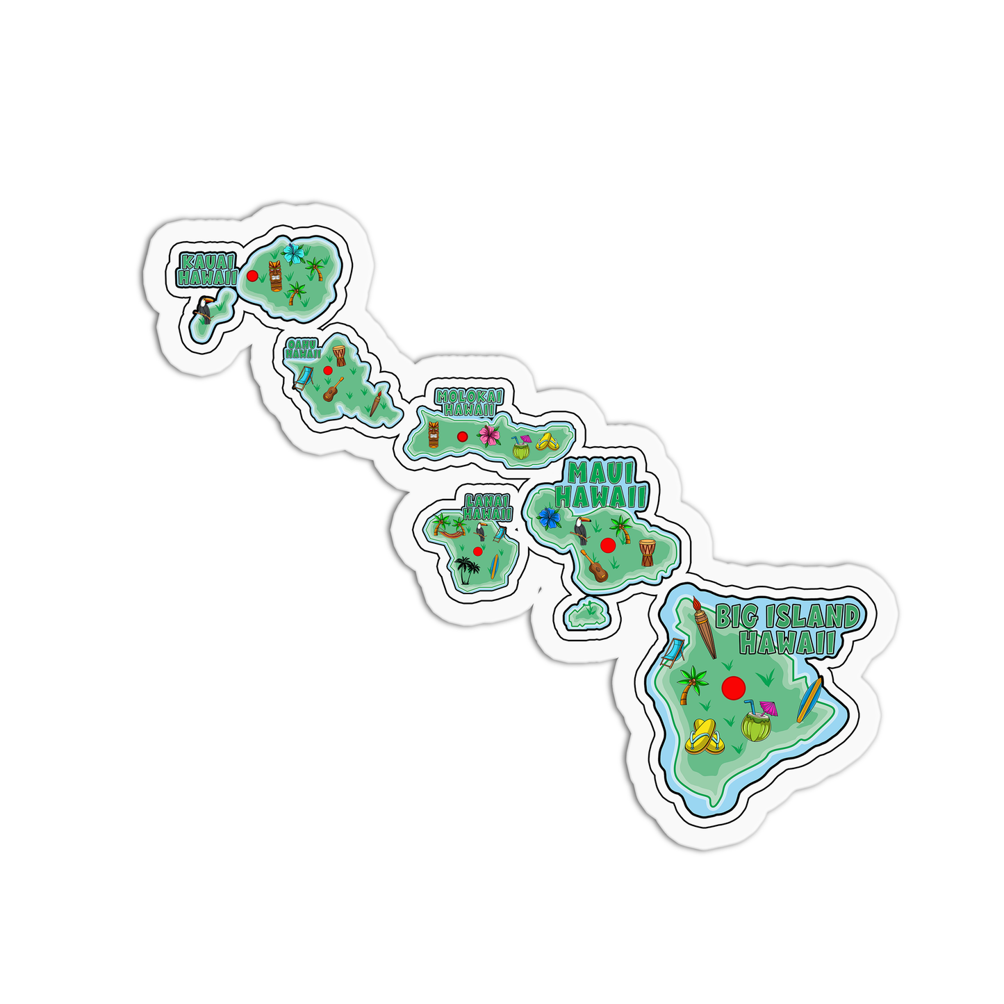 Hawaii Stickers