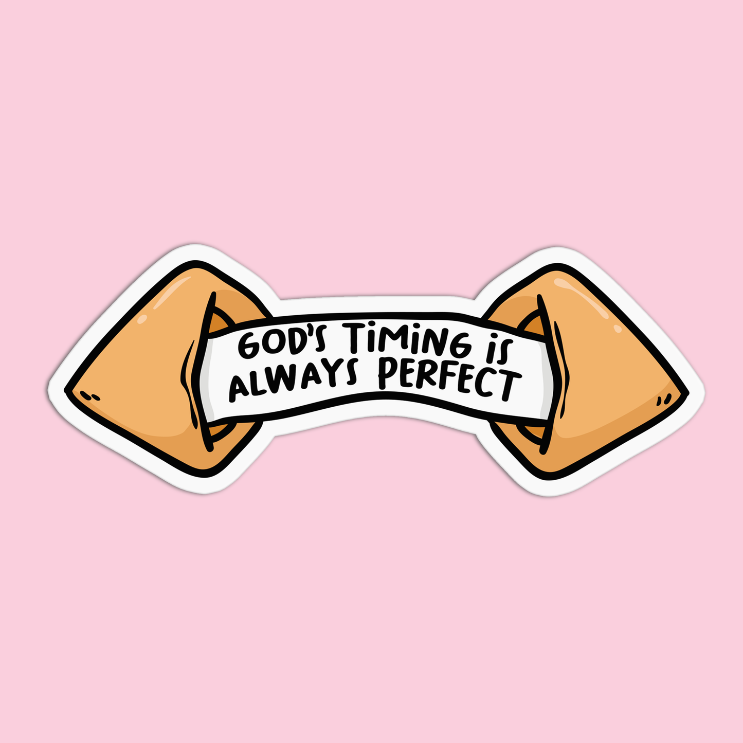 God's timing is always perfect Positive Quotes Sticker